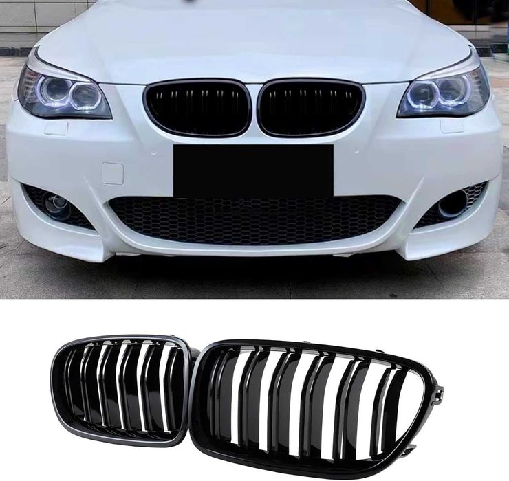 BMW E60 Е61 Двойни черни бъбреци Решетки Броня M-PERFORMANCE