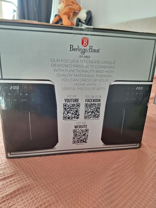 Двоен airfryer (еърфрайер) Berlinger Haus 3100w