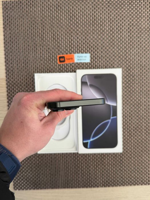 КАТО НОВ! iPhone 16 Pro MAX Лизинг от 30Е/мес MAX Black Titanium 256GB