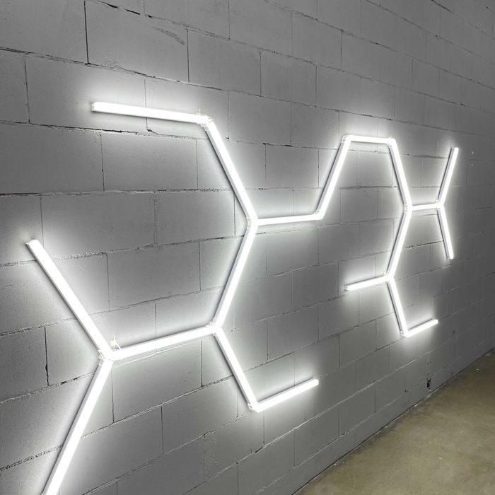 светильник для гаража (соты)