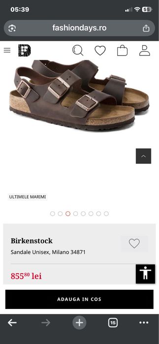 Birkenstock Sandale Unisex, Milano 34871