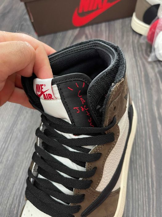 Adidasi JORDAN 1 x Travis Scott High- Produs NOU PREMIUM din Piele