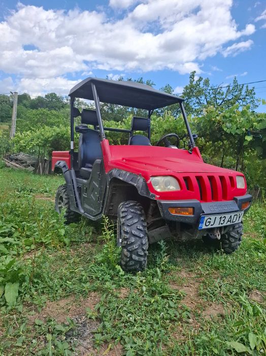 UTV/Vehicul utilitar 4x4 cu benă basculabilă. Alternativa la ATV - cu volan
