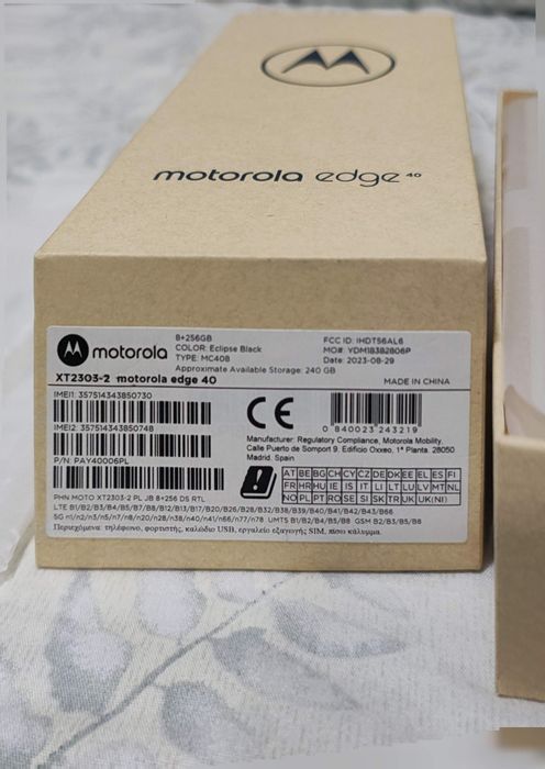 Vând pachet Motorola edge 40 și smartwatch Motorola 360 gen3
