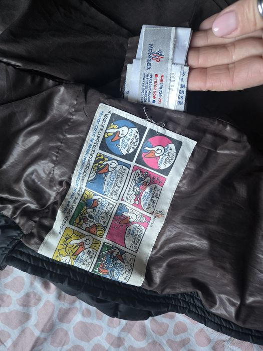 Пухенка с естествен косъм Moncler