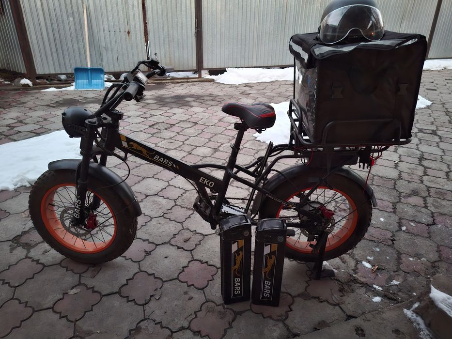 Электровелосипед BARS EKO Fat Bike, 2 батарея, доставкалық комплект