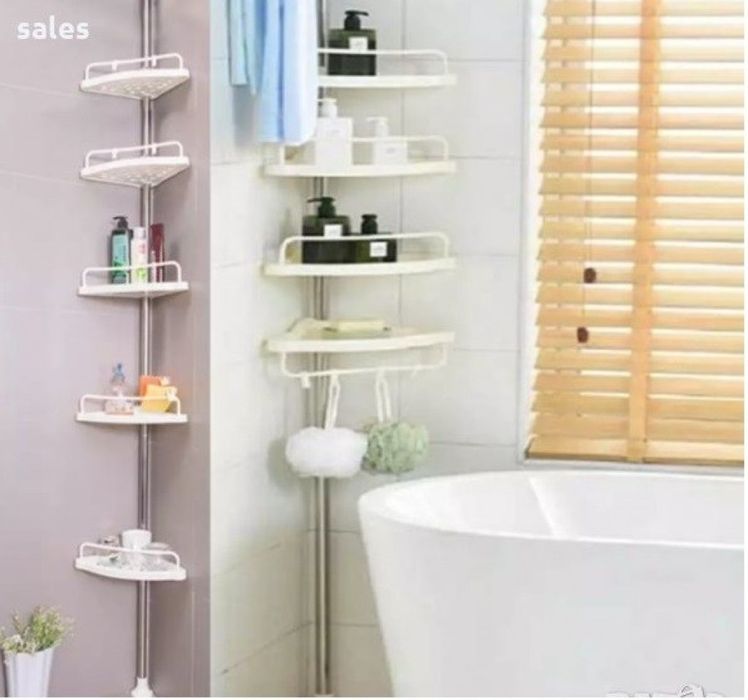 Етажерка за баня – ъглова