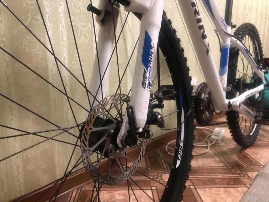 велосипед trinx с новой резиной
