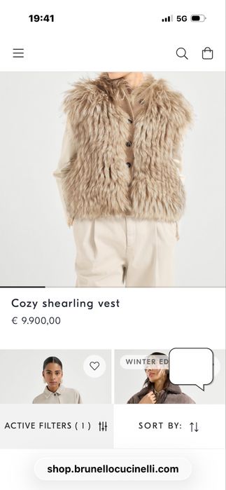 Brunello Cucinelli палто,наметка