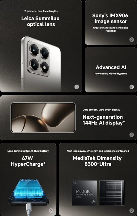Xioami 14t.  512gb