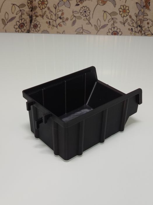 Модулен органайзер / контейнер – черен мат (3D принт) (за SKADIS wall)