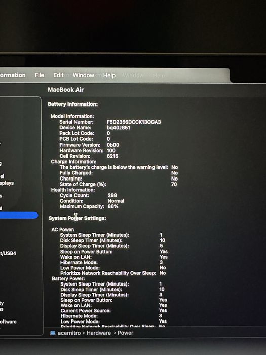 Macbook Air M2 8/256gb