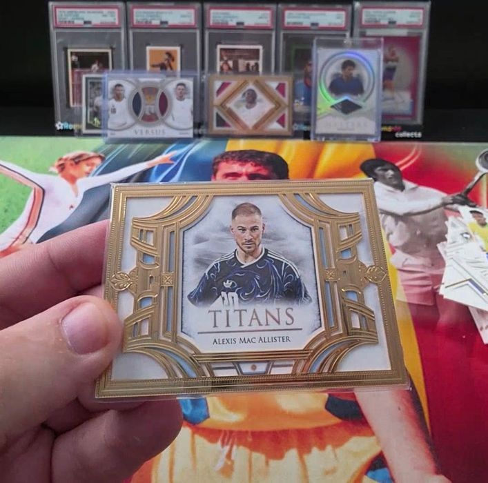 Alexis Mac Allister Futera Unique Titans Gold Frame 5/8 – 24K Gold Plated