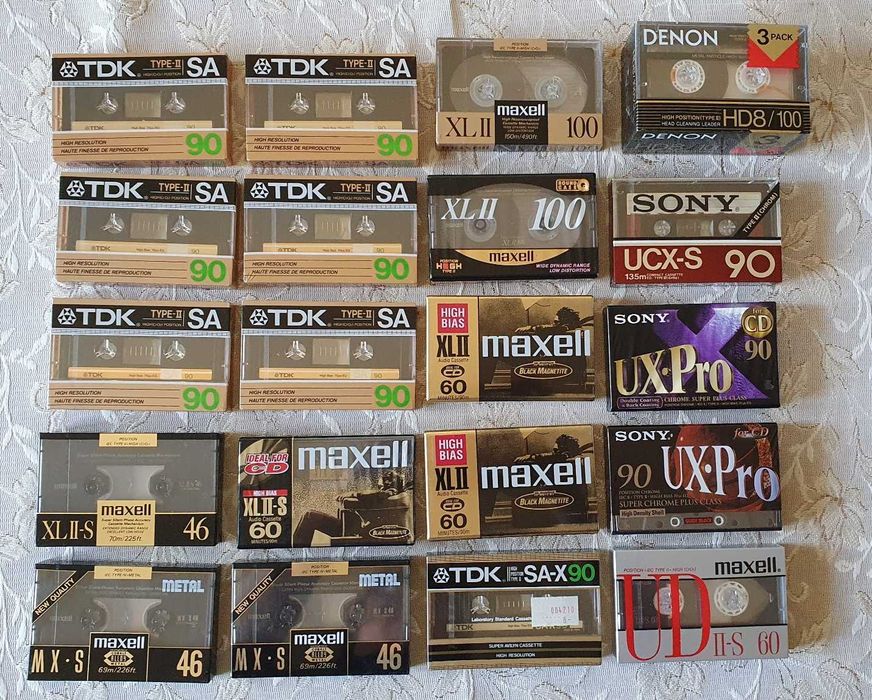 Нови аудио касети TDK MA-R,  Sony, Fuji, Denon, BASF, JVC, Maxell