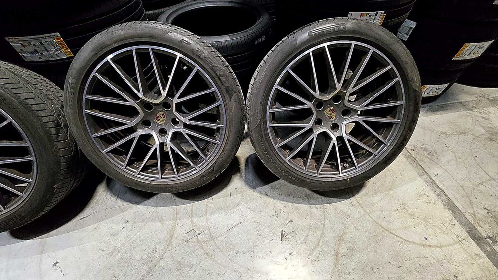 Set roți originale Porsche Cayenne Coupe 21” OEM Pirelli PZero 2000 km