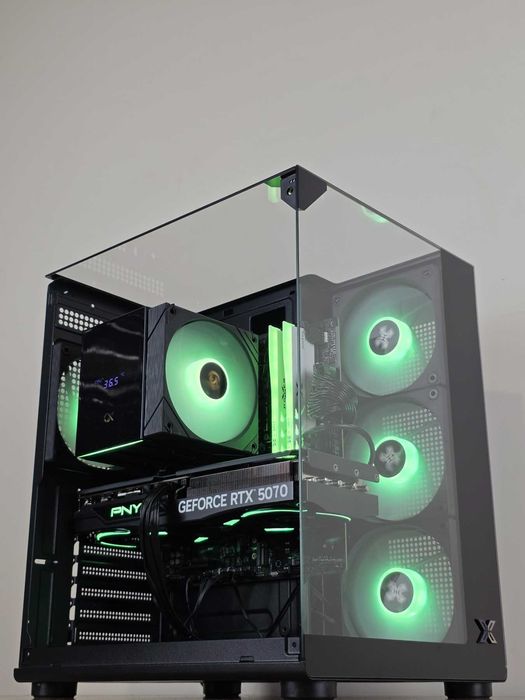 Геймърски компютър - Нов ( Ryzen 7 7700 | RТX 5070 | DDR5 RAM | SSD NVMe )