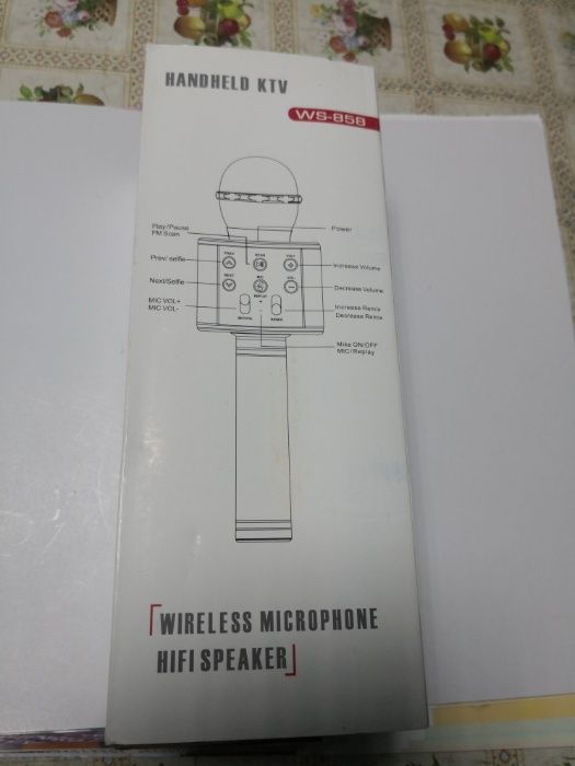 Microfon Karaoke Wster wireless cu bluetooth