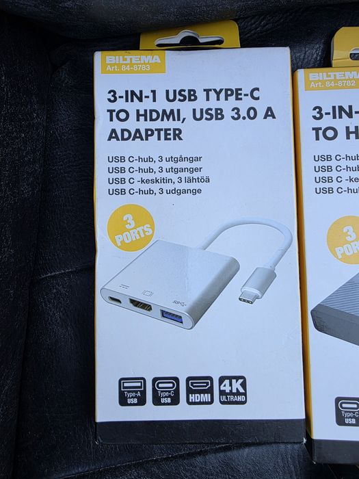 Hub USB-c BILTEMA original Suedia, sigilat, preț fix
