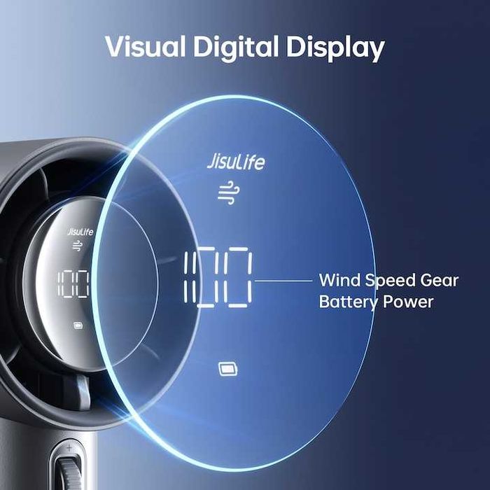 JISULIFE Handheld Fan Pro1S (New Version) - 2025 - чисто нов / 5000mAh / до 40h работа