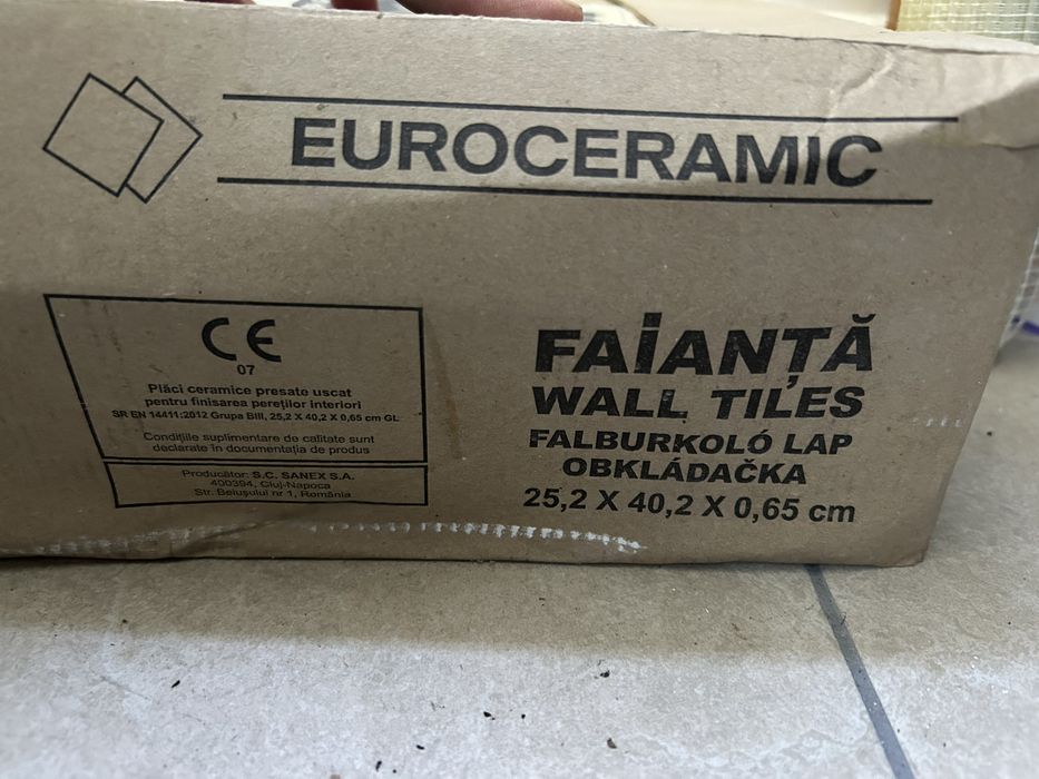 Faianta bej 1 pachet cu 18 placi