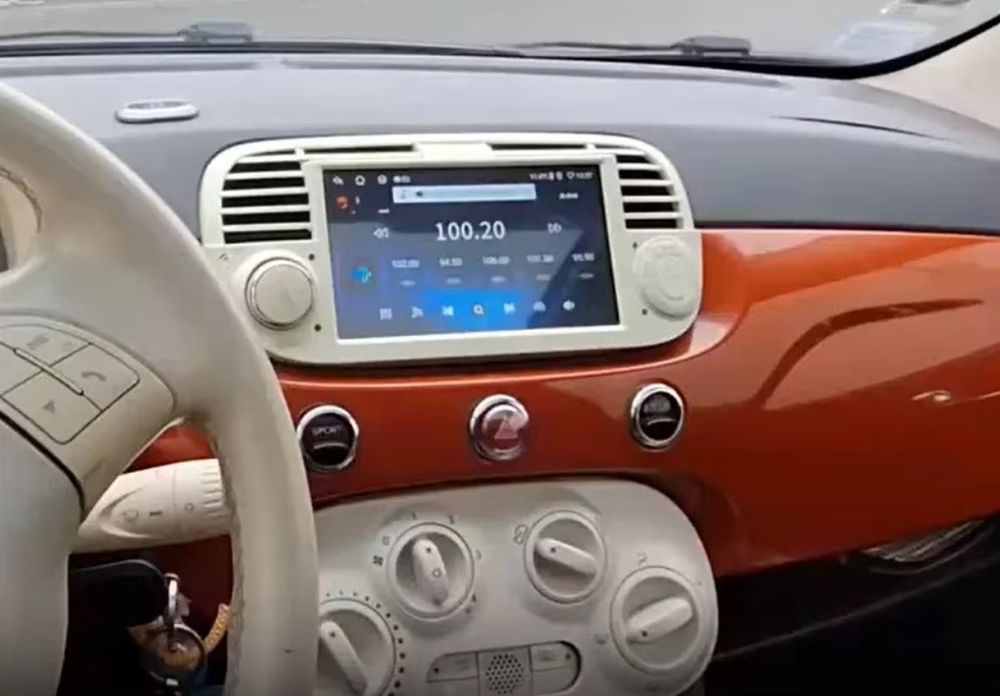 Fiat 500 мултимедия Android GPS Навигация