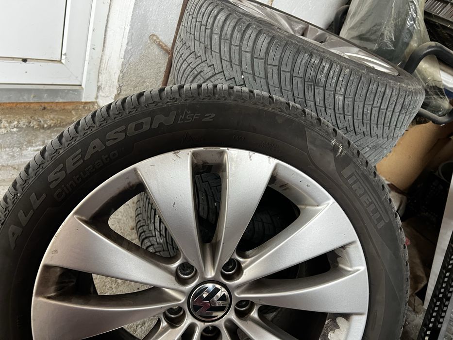 Vand jante R17 OEM Vw,Audi,Seat cu anvelope Pirelli (Allseason)