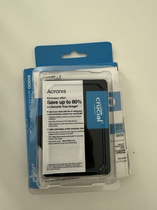 SSD Crucial BX500 2TB SATA III 2.5 inch – Nou, Desfăcut doar pentru poze