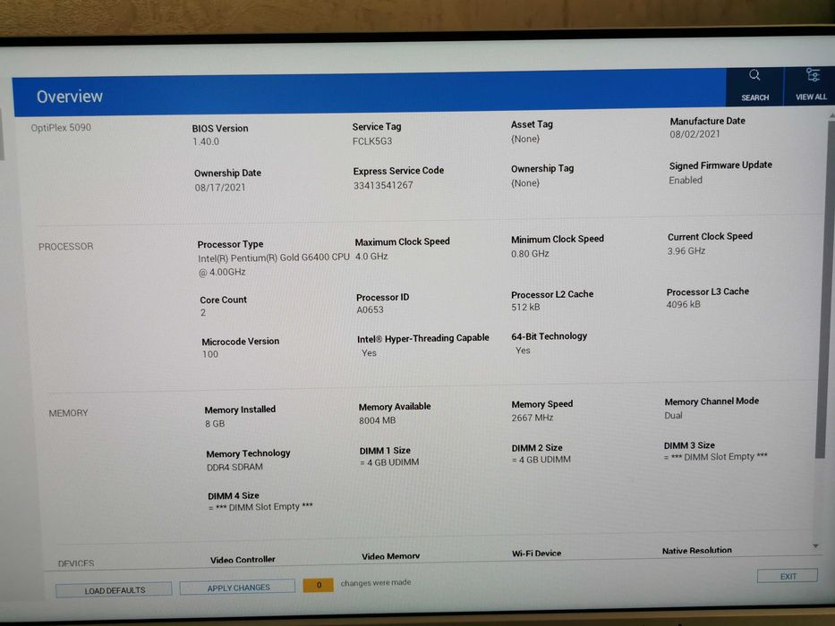 Продавам Dell Optiplex 5090 SFF за части или ремонт