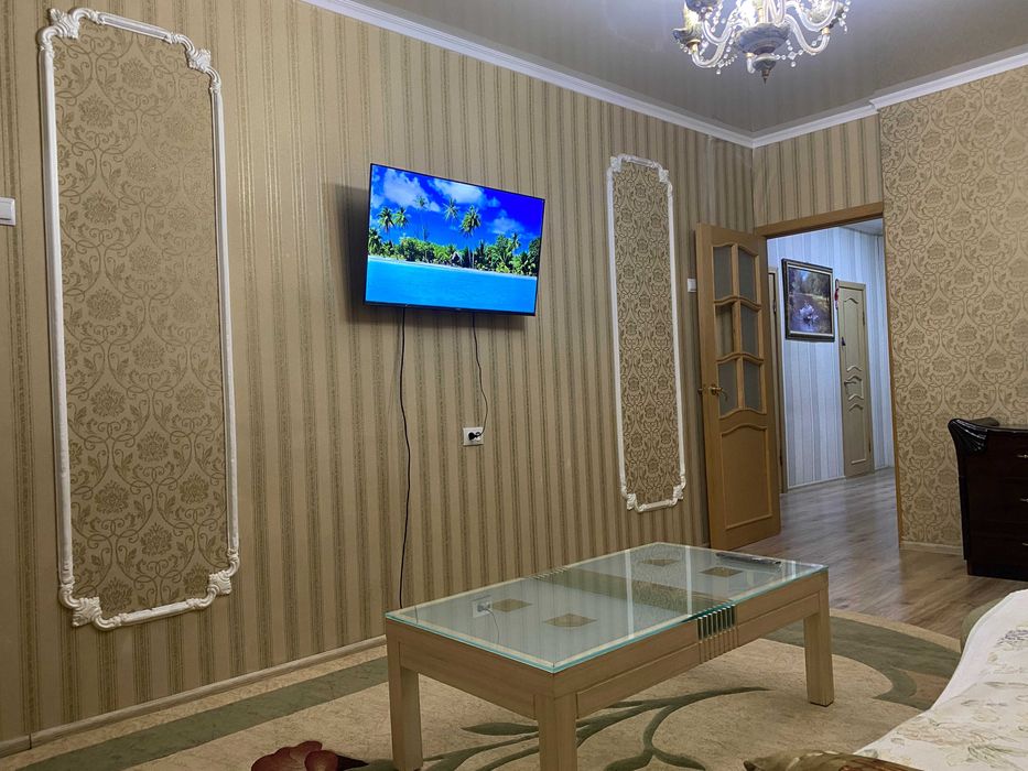 2 комн. квартира 28 мкр. WiFi , Smart TV