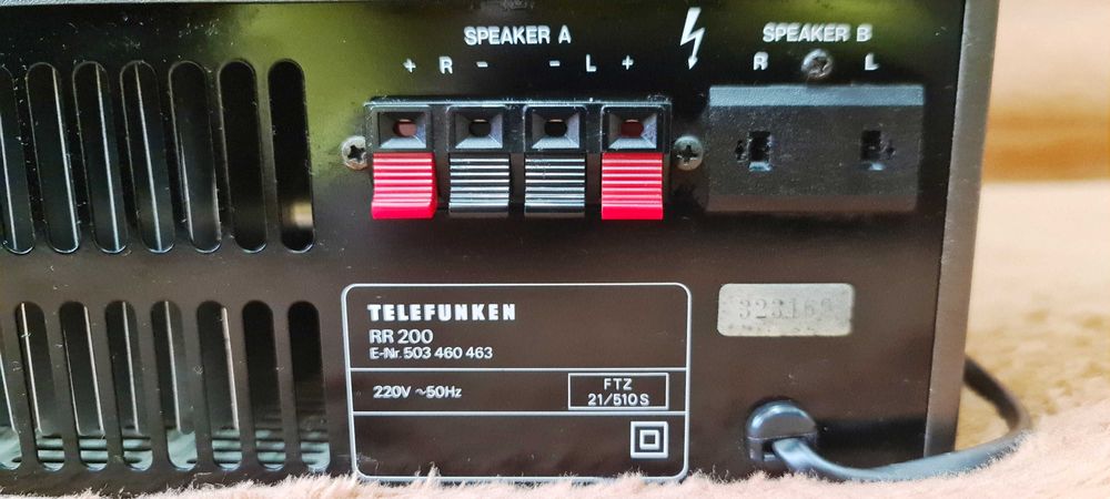 Telefunken RR200 amplituner si RC200 deck