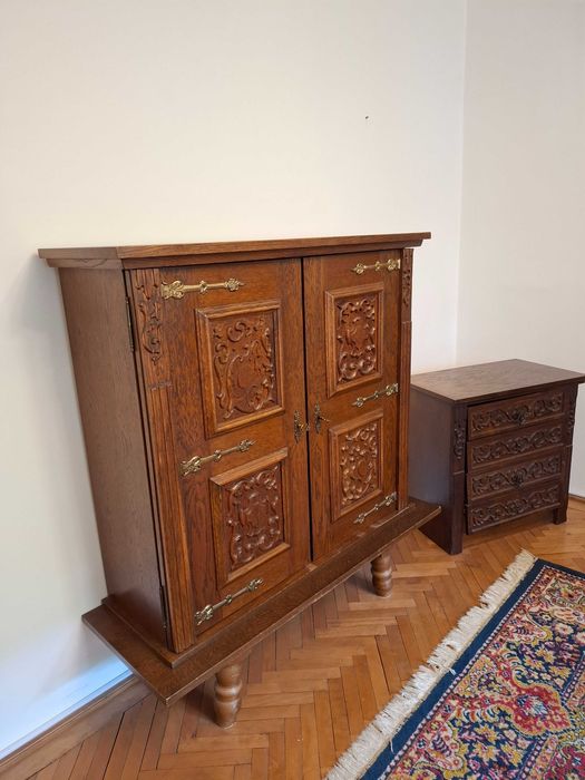 Mobilier rustic din stejar masiv – set complet