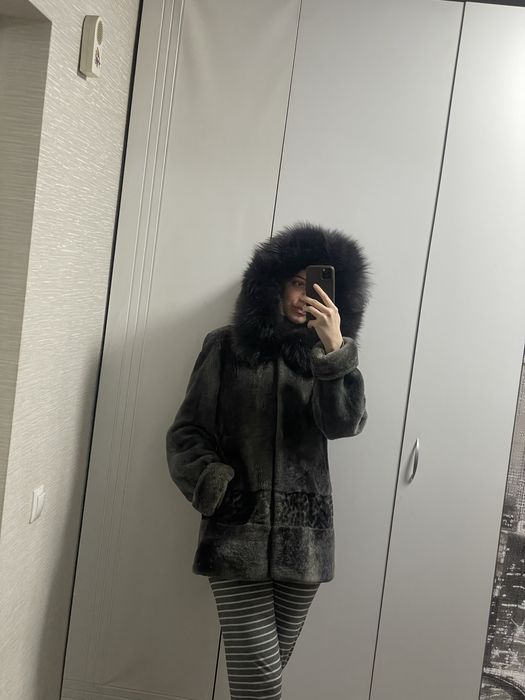 Шуба мутон натуральная