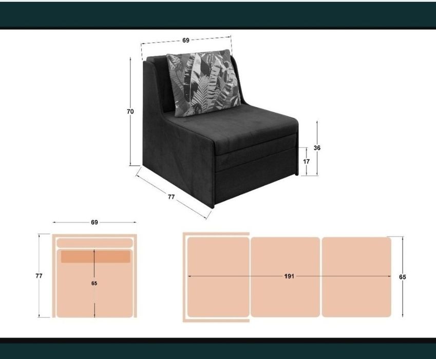 Doua fotolii extensibile noi