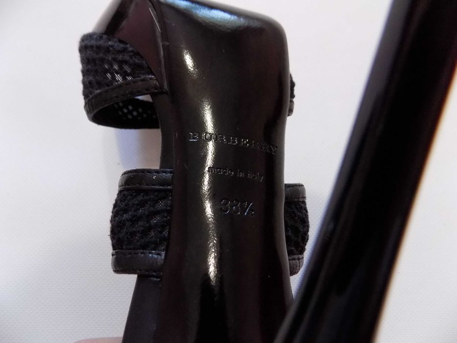 обувки burberry токчета оригинални официални дамски черни номер 38 1/2