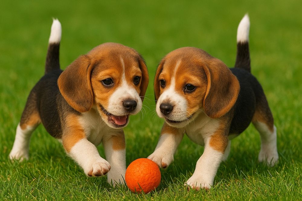 Чудесные щенки бигль