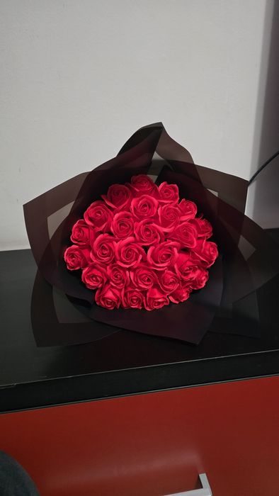Buchete personalizate, trandafiri din sapun.