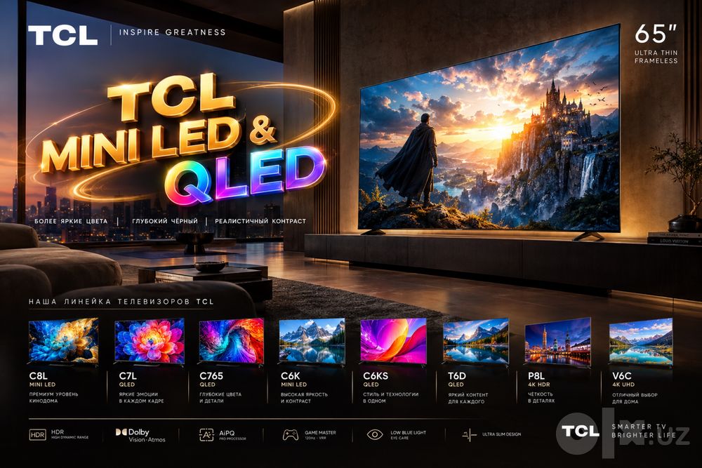 TCL V6C/C6K/C6KS/T6D/C7L/C8L/C765/P8l     32/43/55/65/75/85/98