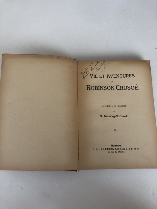 Vie et aventures de Robinson Crusoe 1900. Roman vechi Robinson Crusoe