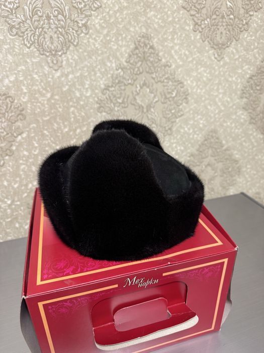 Шапка норковая, ушанка