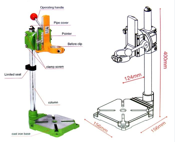Стойка для дрели / сверлильный станок / дрель стойка
