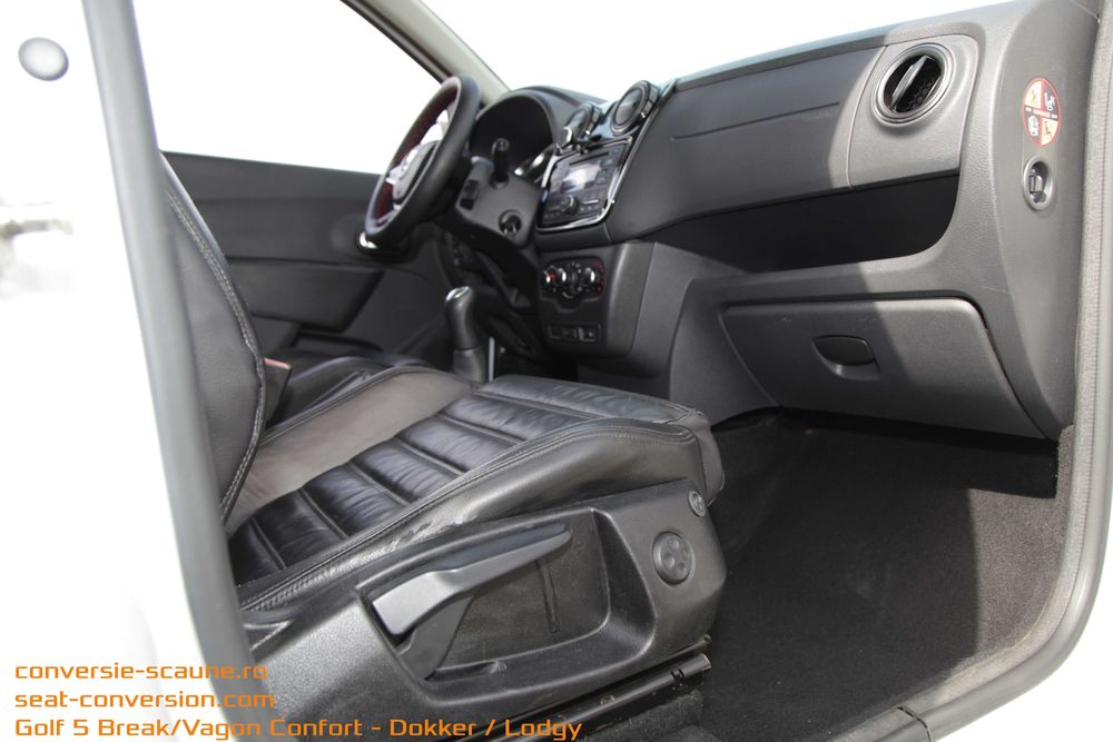 Sistem adaptare scaune de VW Scirocco pe Lodgy Dokker