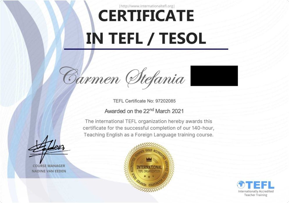 Meditatii engleza cu profesor licentiat (ESOL, Cambridge )