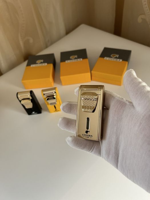 Запалка Cohiba с вградена резачка и пънч – 2 пламъка