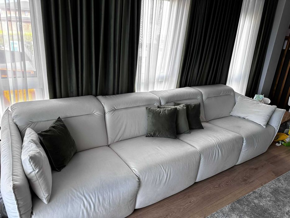 Canapea 4 locuri Senna Mobila Dalin – recliner electric