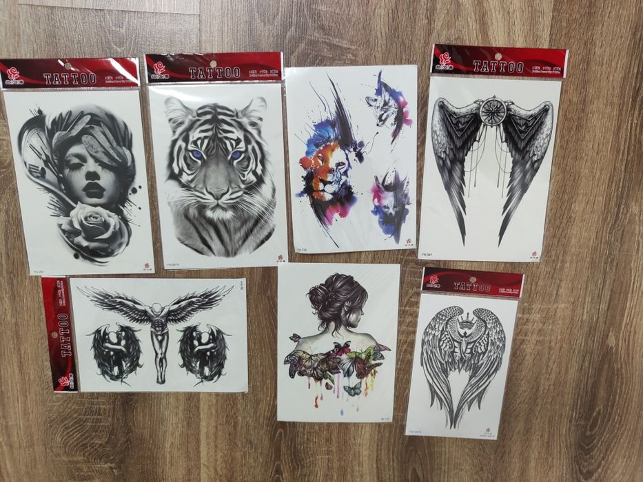 Tatuaje temporare, tatuaje evenimente aplicare rapida cu apa Preț Buc.