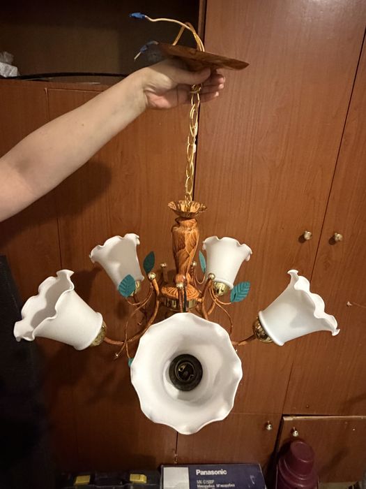 Люстра с плафонами