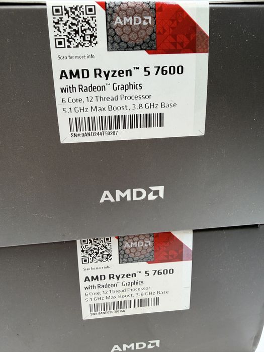 Procesor Ryzen 5 7600 Sigilat Livram In tara Colet Cu Verificare!
