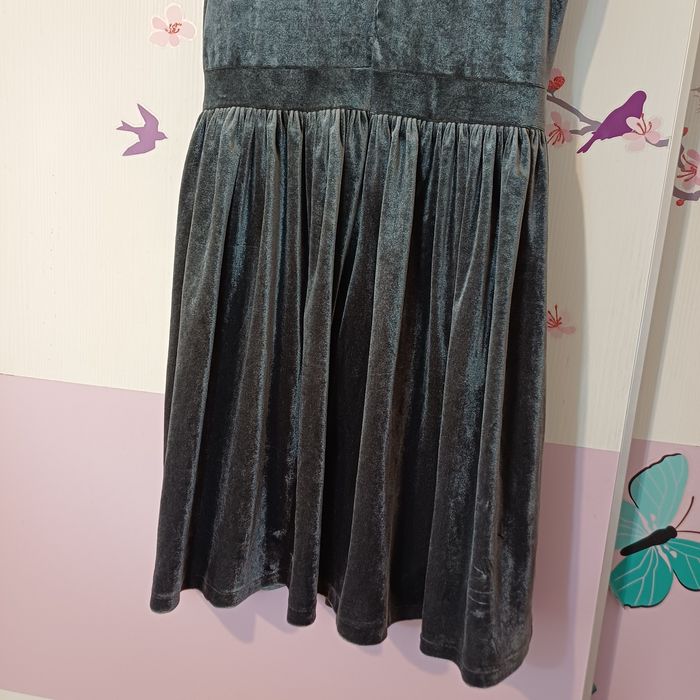 Rochie catifea gri 158