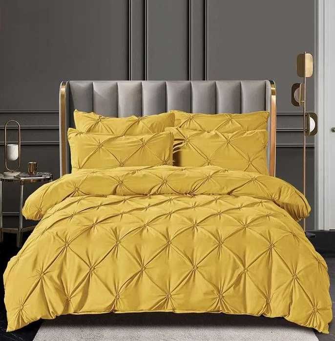 Lenjerie de pat din bumbac finet dubla pentru 2 persoane MODEL NOU