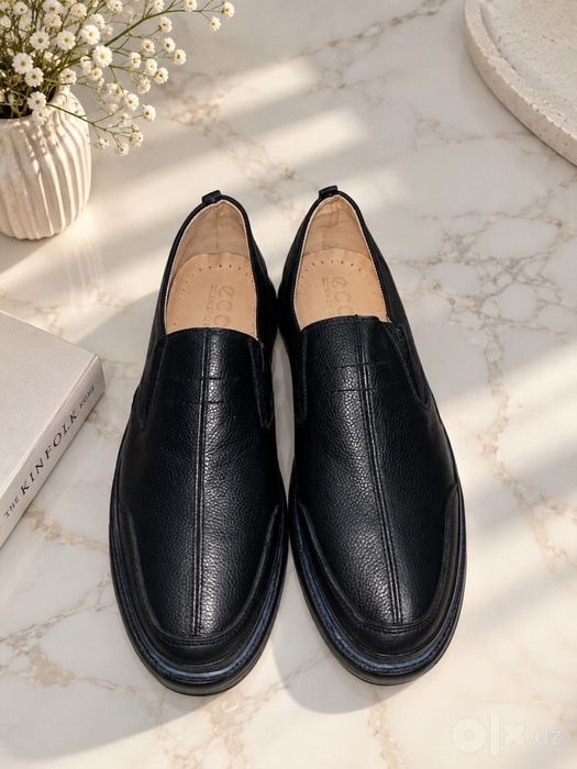 Мужские классические туфли лоферы ECCO Shoes, размер 44, чёрные